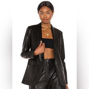 Timeless Amanda Uprichard leather blazer